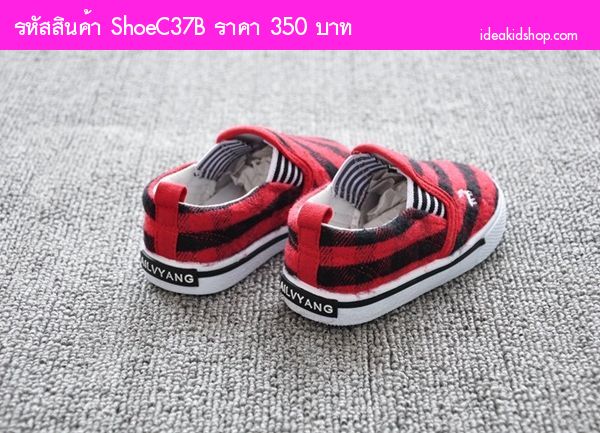 ผ้าใบสวม Abercombie ลายสก๊อต สีแดง