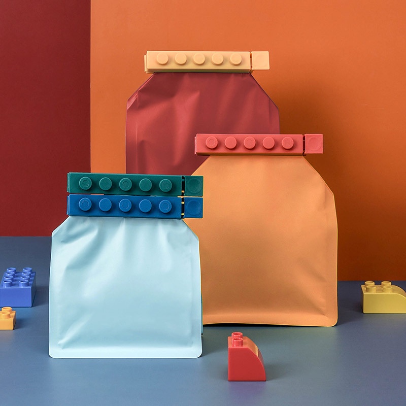 ที่หนีบถุงขนม เลโก้ Lego(คุ้ม 1 เซต ได้ 4 ตัว) ที่หนีบถุงขนม ถุงพลาสติกหรือของอเนกประสงค์