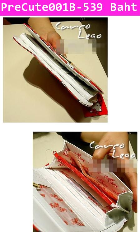 [Pre] กระเป๋าสตางค์ Apple Kitty สีแดง 001B