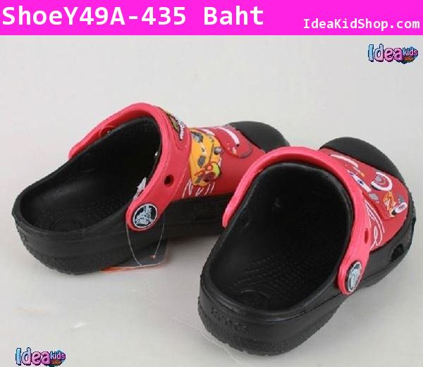 รองเท้าแตะสีดำ Lightning McQueen&Friend (Crocs)