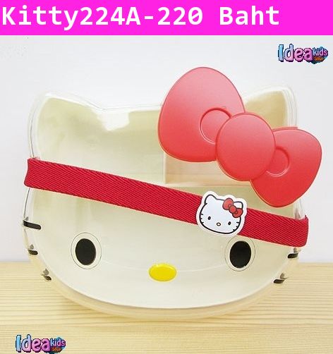 กล่องบรรจุอาหารเบนโตะ Hello Kitty สีแดง 