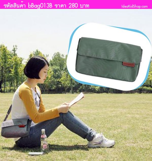 กระเป๋าสะพาย Travel Cross Bag  สีเทา