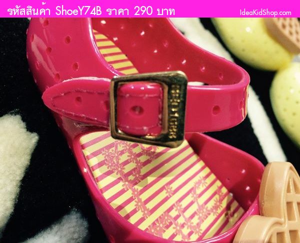 รองเท้าเด็ก หัวใจใหญ่ สไตล์ Mini Melissa สีชมพู