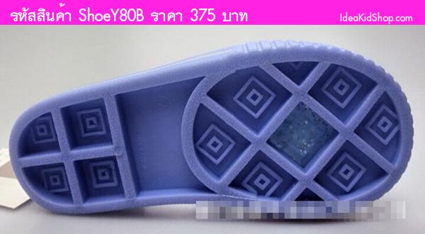 รองเท้ายางเด็ก Frozen ELSA&ANNA สีฟ้า