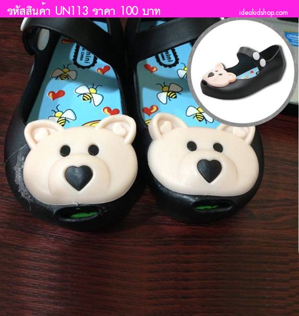 รองเท้าเด็ก แมว  Mini Melissa Size28 สีดำ(ตำหนิ)