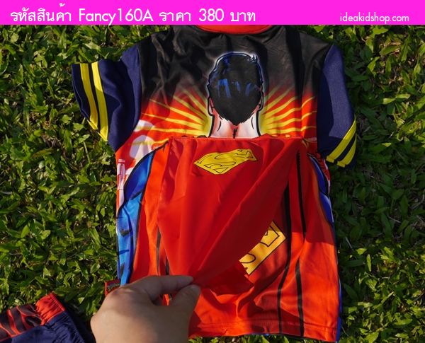 ชุดเสื้อกางเกงมีไฟกระพริบ Superman