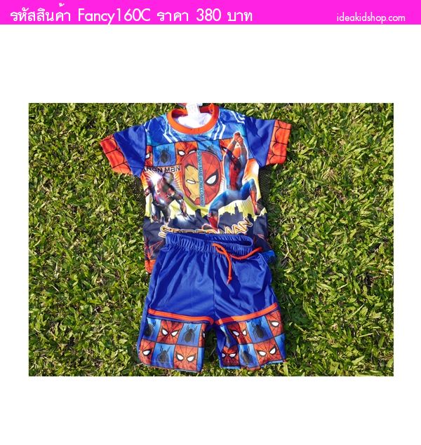 ชุดเสื้อกางเกงมีไฟกระพริบ Spider Man 