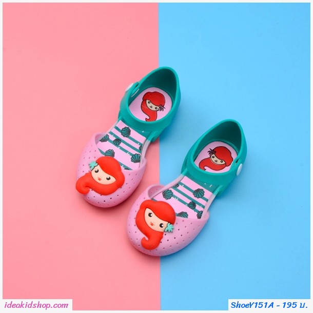 รองเท้ารัดส้น เจ้าหญิง Mermaid Melissa สีชมพู
