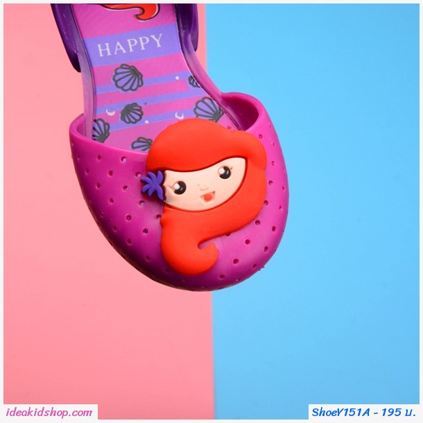 รองเท้ารัดส้น เจ้าหญิง Mermaid Melissa สีชมพู