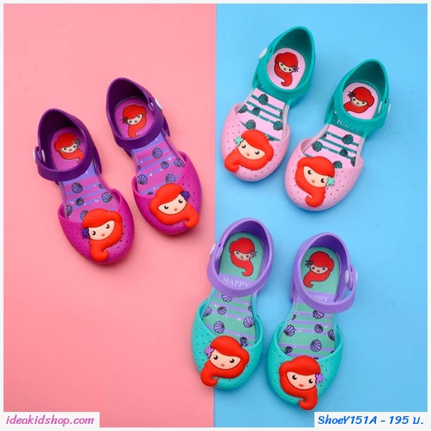 รองเท้ารัดส้น เจ้าหญิง Mermaid Melissa สีชมพู