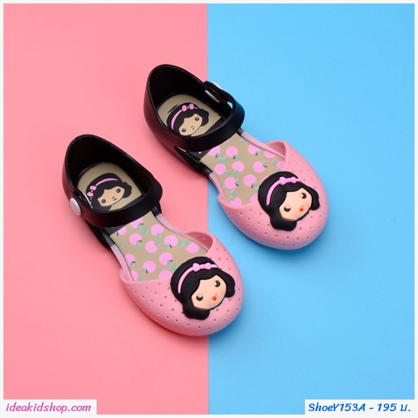 รองเท้ารัดส้นทูโทน Snow White Melissa สีชมพู