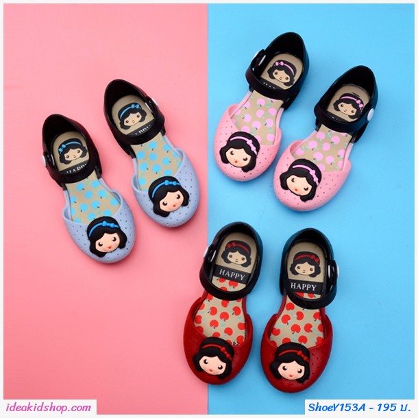 รองเท้ารัดส้นทูโทน Snow White Melissa สีชมพู