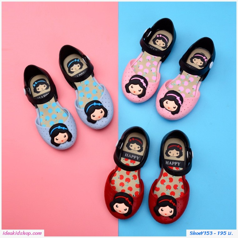 รองเท้ารัดส้นทูโทน Snow White Melissa สีชมพู