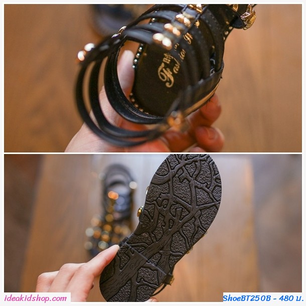รองเท้าสาน มินิ Gladiator สีขาว