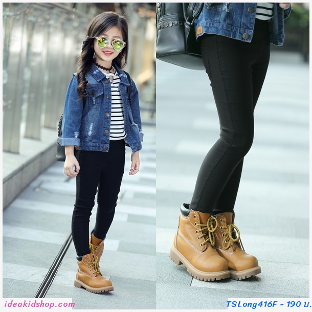 กางเกงขายาว Skinny Pencil Trousers สีดำ