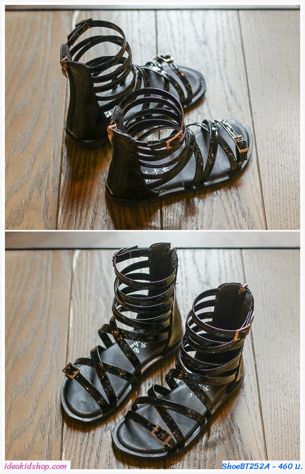 รองเท้าสาน Smart Gladiator สีดำ
