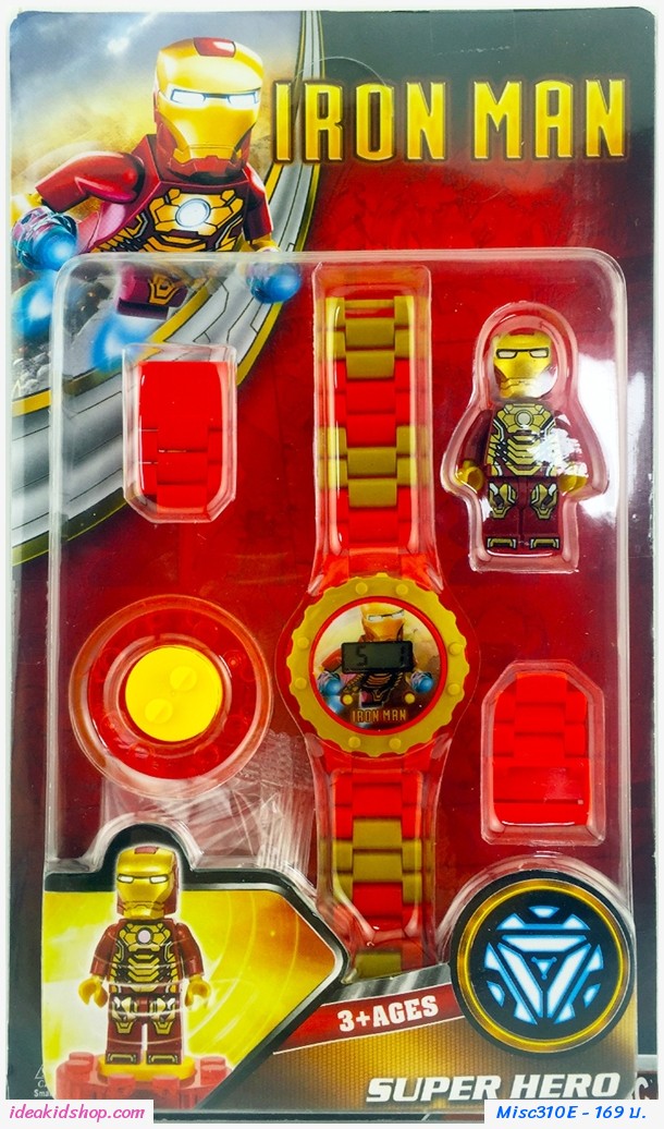 นาฬิกาเลโก้ตัวการ์ตูน ลาย Iron Man
