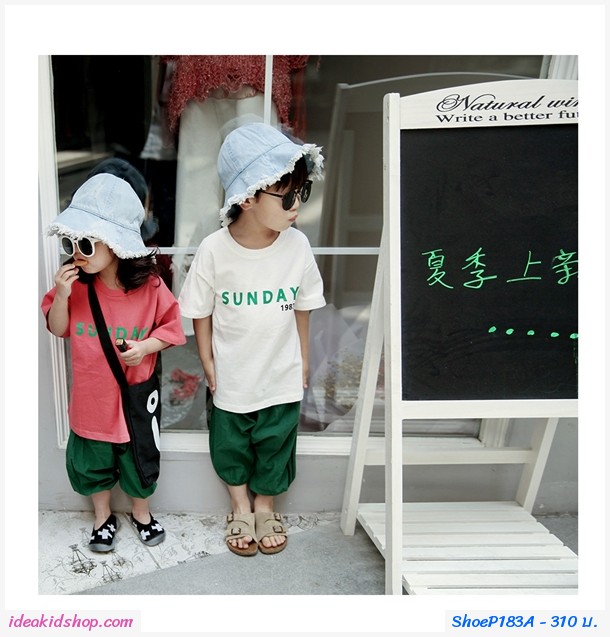 รองเท้าถุงเท้าแบบสั้นลายตัว X สีดำขาว
