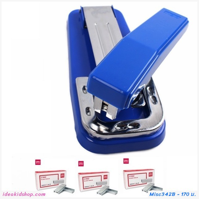 แม็ก 360 องศา(พร้อมลูกแม็ก 3 กล่อง) สีน้ำเงิน