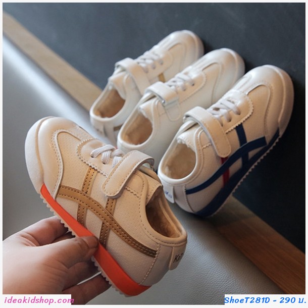 รองเท้าผ้าใบ Sport โอนิ V2 สีขาวน้ำเงิน