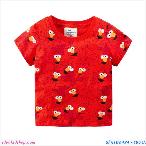 เสื้อยืดเด็ก ลาย Elmo สีแดง