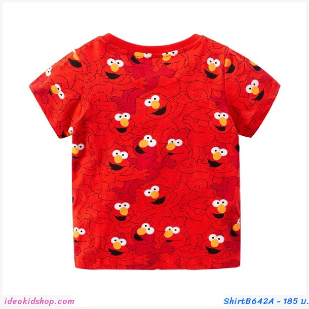เสื้อยืดเด็ก ลาย Elmo สีแดง
