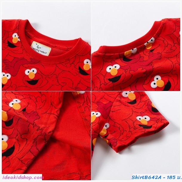เสื้อยืดเด็ก ลาย Elmo สีแดง