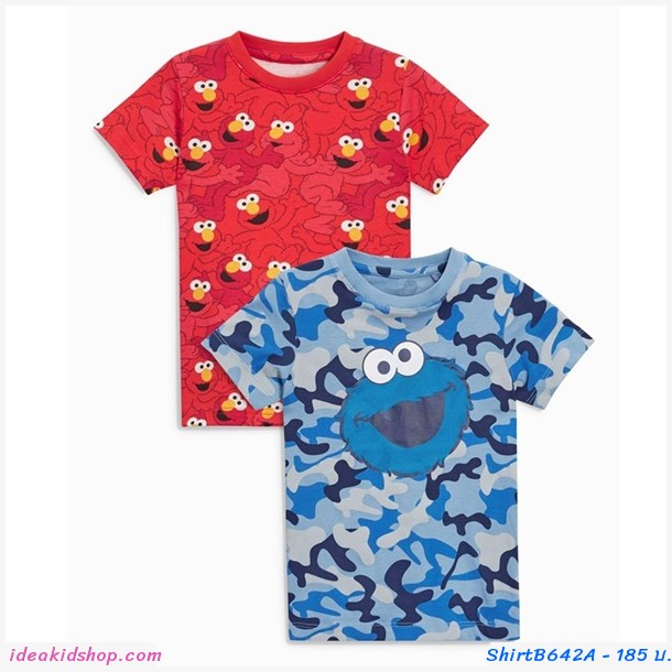 เสื้อยืดเด็ก ลาย Elmo สีแดง