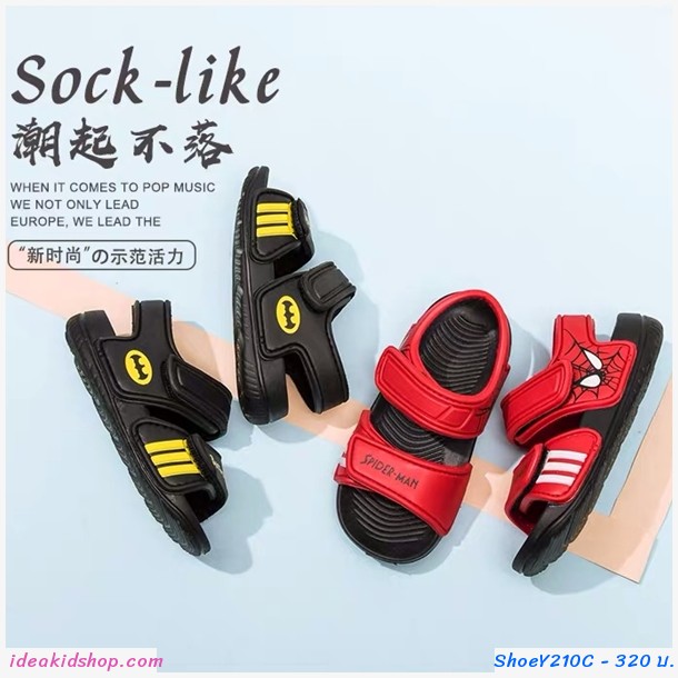 รองเท้ารัดส้น soft-soled beach shoes ลาย Mickey