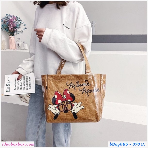 กระเป๋าสะพายมินนี่ Minnie สไตล์ Zara สีน้ำตาล [ของใช้ในบ้าน ของแต่งบ้าน  Ideaboxbox]