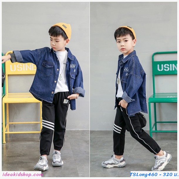 กางเกงวอร์มขาจั๊ม แต่งแถบขาว สีดำ
