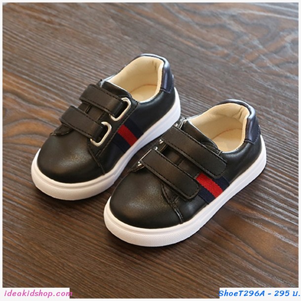 รองเท้าผ้าใบ สไตล์ Gucci สีดำ