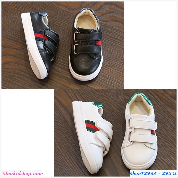 รองเท้าผ้าใบ สไตล์ Gucci สีดำ