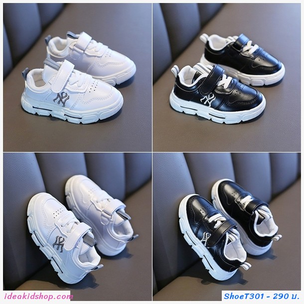 รองเท้าผ้าใบ NY MLB สีดำ