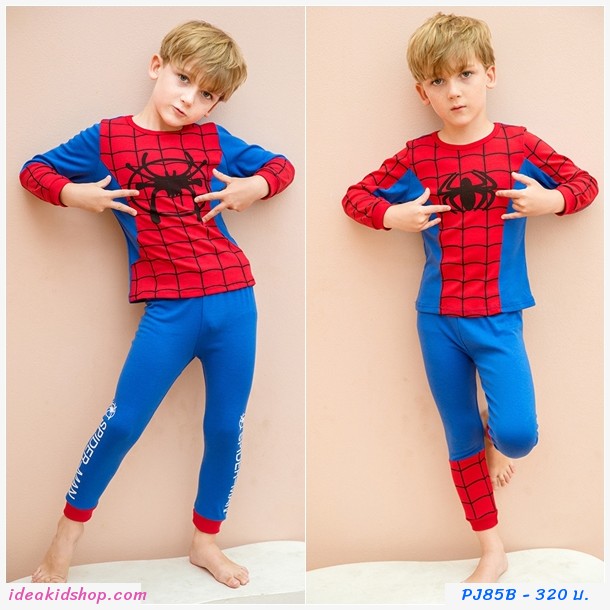 ชุดนอนเด็ก ลายหน้า Spiderman 