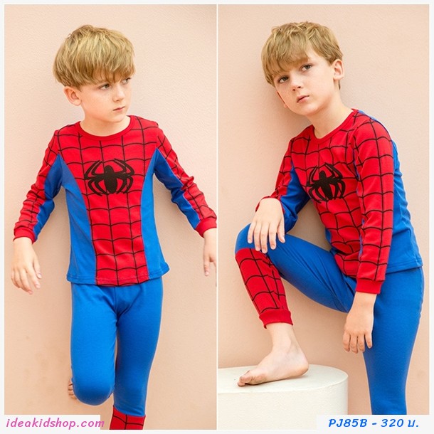 ชุดนอนเด็ก ลายหน้า Spiderman 