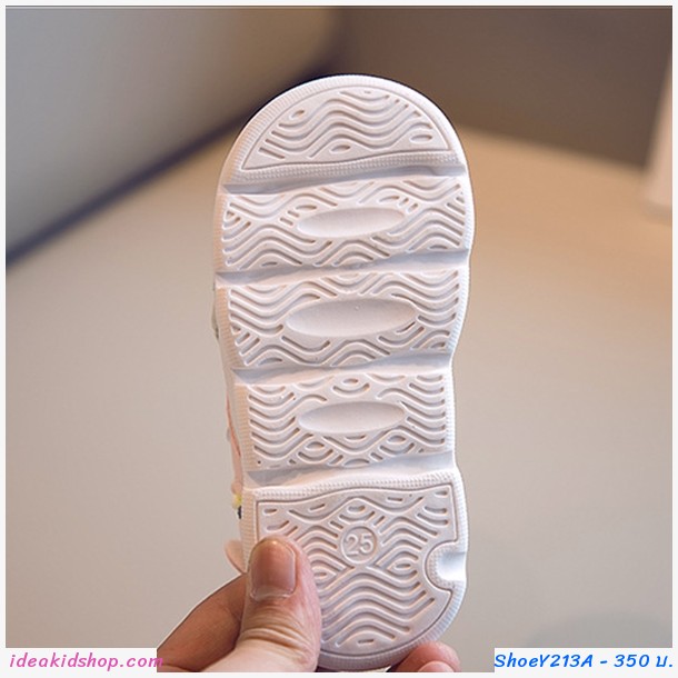 รองเท้ารัดส้น soft sole beach shoes สีชมพู