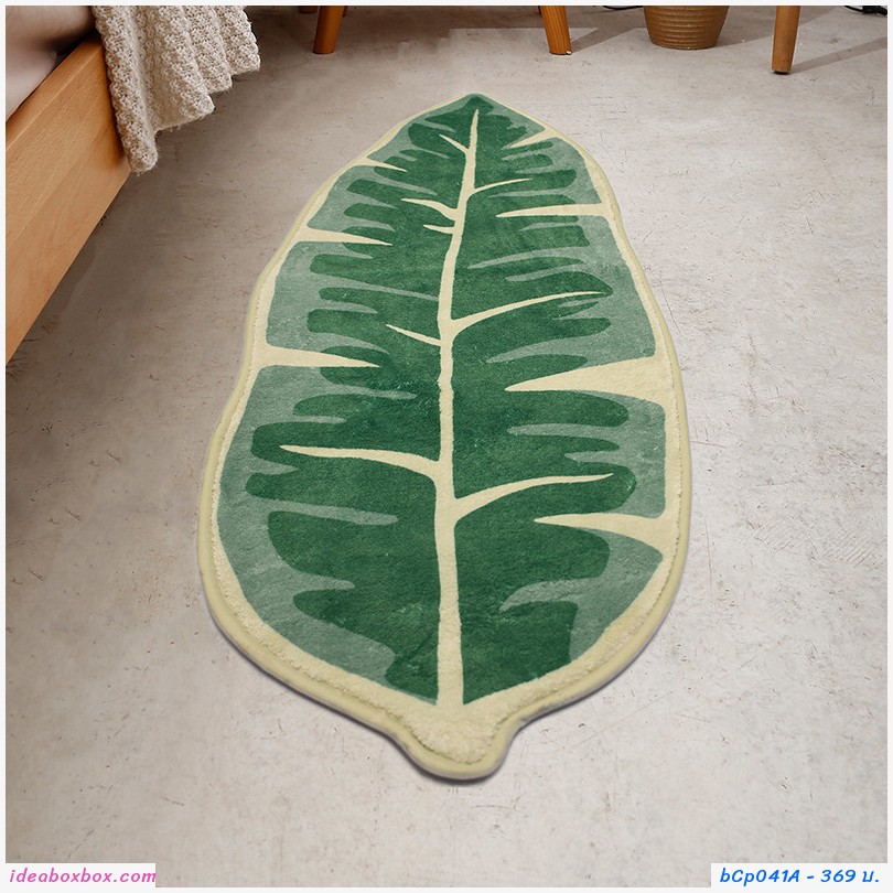   ҧ˹һе ҧ Leaf Shape Floor Mat Ẻ