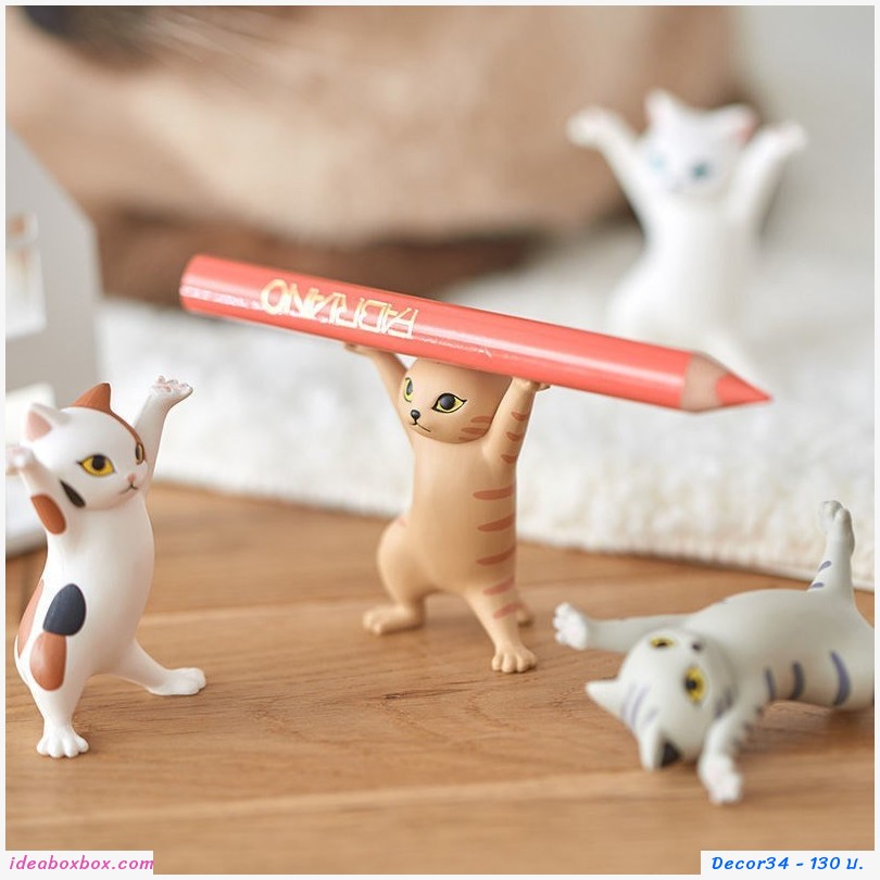 ตุ๊กตาแมวเต้นรำวางปากกา เครื่องประดับ หูฟังAirpod(แพค5ตัว)