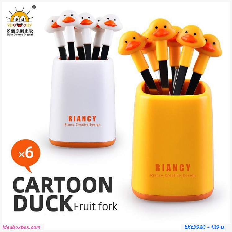  Fruit Fork  Cartoon Duck ͧ(лء 6 ѹ)