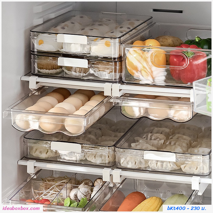 กล่องลิ้นชัก Refrigerator storage box drawer ประหยัดพื้นที่ในตู้เย็น