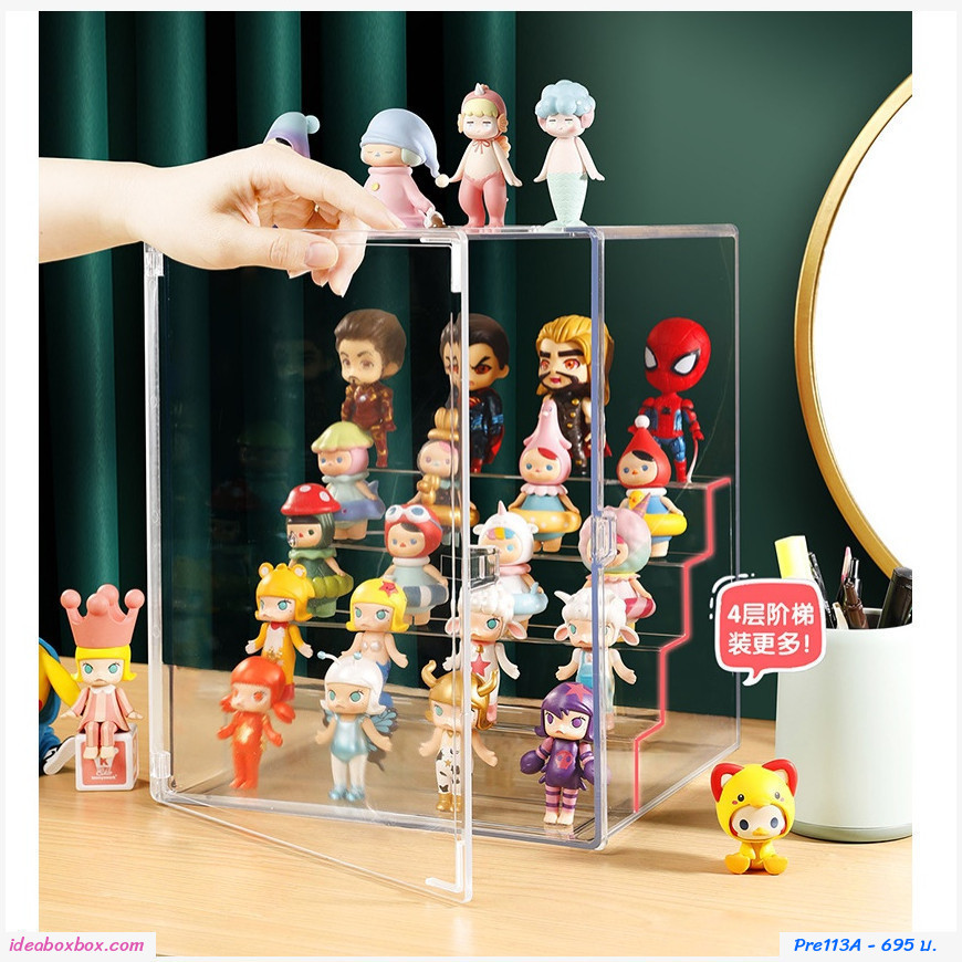 [พรีออเดอร์]กล่องโชว์โมเดล+บันได Figure Storage Box Display