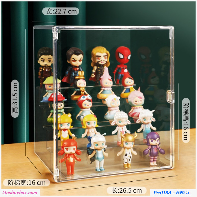 [พรีออเดอร์]กล่องโชว์โมเดล+บันได Figure Storage Box Display