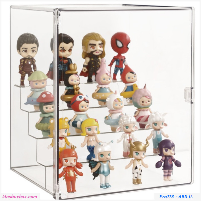 [พรีออเดอร์]กล่องโชว์โมเดล+บันได Figure Storage Box Display