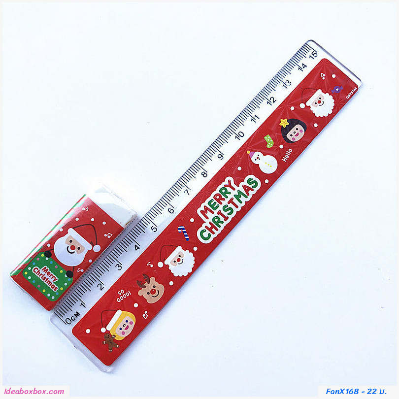 [พร้อมส่ง] เซตดินสอยางลบกบ แจกวันคริสต์มาส xmas (ได้ 1 เซต)