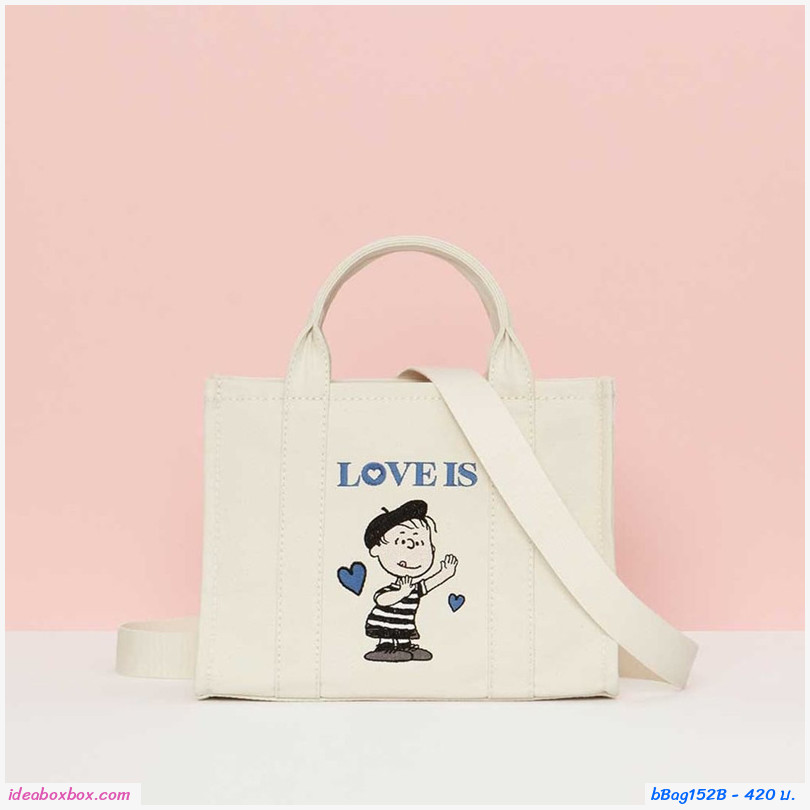 Ὺ Snoopy LOVE Shoulder Messenger Bag բ
