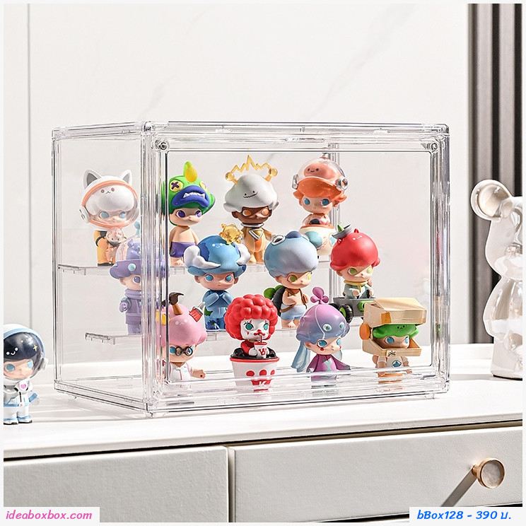 [พรีออเดอร์] กล่องโชว์โมเดล+บันได  Blind box storage display stand 27x22x18