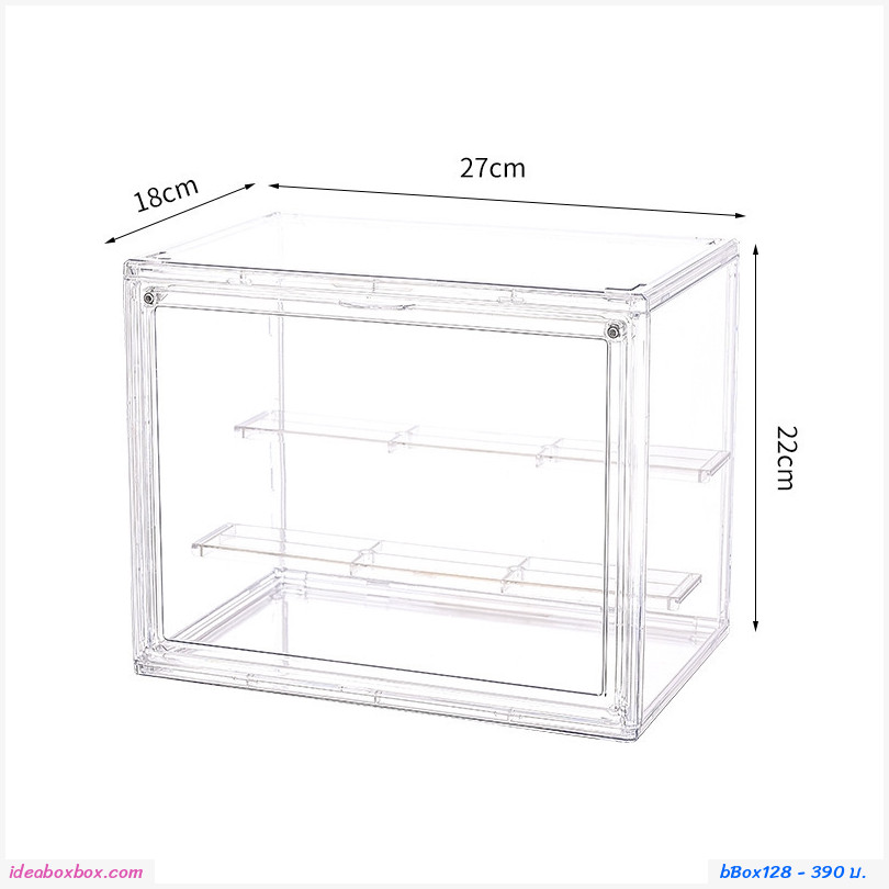 [พรีออเดอร์] กล่องโชว์โมเดล+บันได  Blind box storage display stand 27x22x18