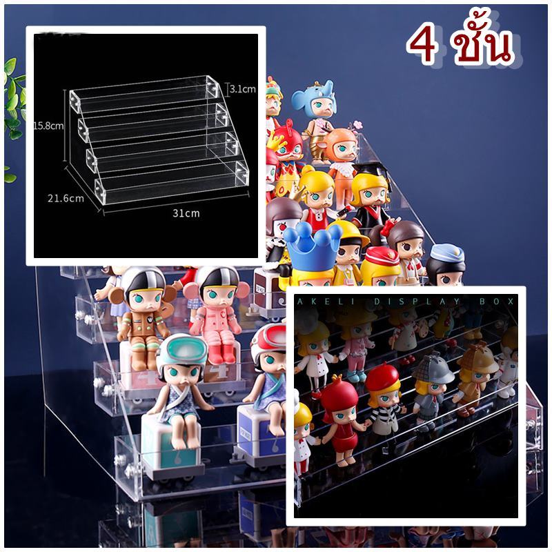 ชั้นวางบันได บันไดหลุม พลาสติกอะคิริค 5 ชั้น Figure Storage DIY