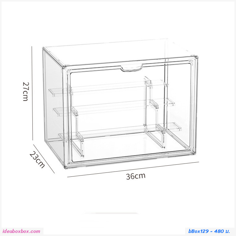 [พรีออเดอร์] กล่องโชว์โมเดล+บันได  Blind box storage display stand 36x23x27